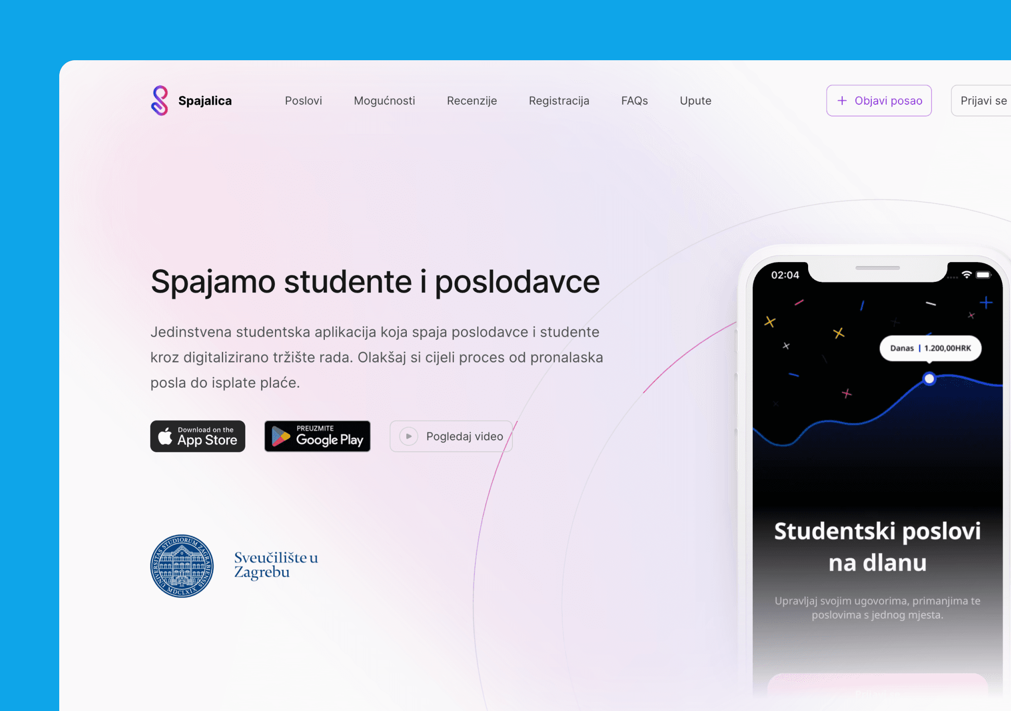 Spajalica homepage